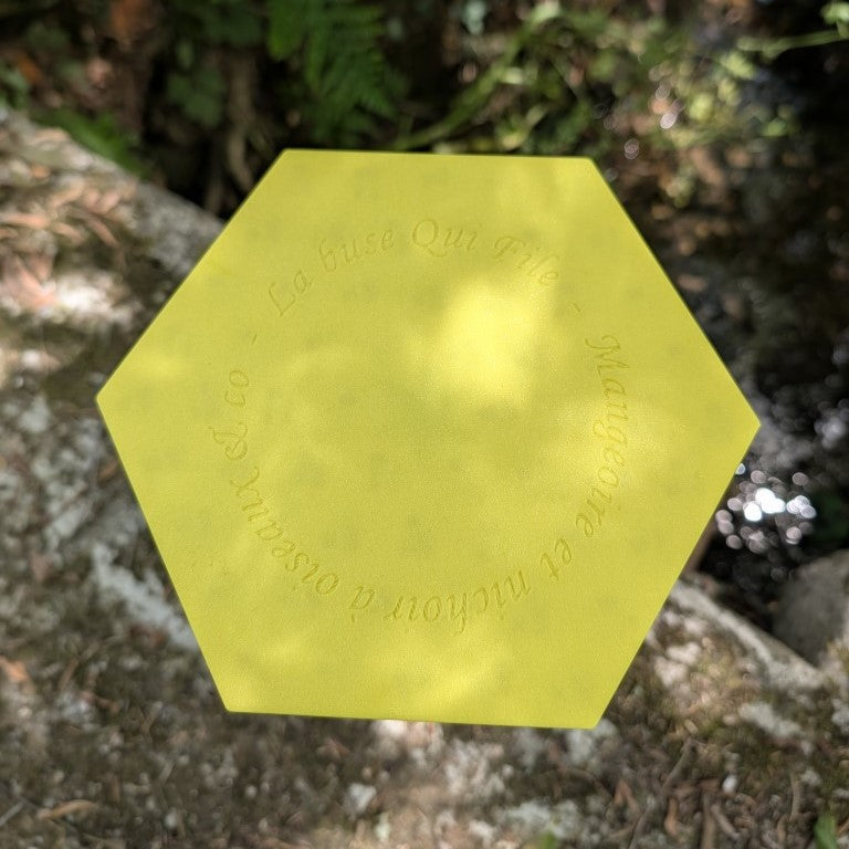 Abreuvoir à abeilles pour bouteille d'eau et soda modèle "L'Alvéo" La Buse Qui File