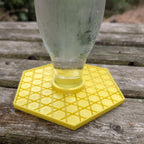Abreuvoir à abeilles pour bouteille en verre T048 de jus de fruit modèle "L'Alvéo verre" La Buse Qui File