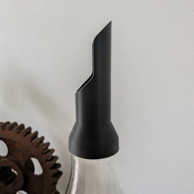 "The spout" 1L glass water bottle pour spout for seeds