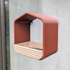 Mangeoire à oiseaux pour fenêtre modèle cabane La Buse Qui File