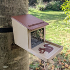 Squirrel feeder with seed reservoir - "La Canopée"