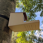 Squirrel feeder with seed reservoir - "La Canopée"