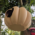 "The Pumpkin" Hanging Bird Feeder – Handcrafted & Eco-designed