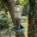 Mangeoire à oiseaux pour bouteille en verre de jus 1L T048 modèle "Le Silo" La Buse Qui File