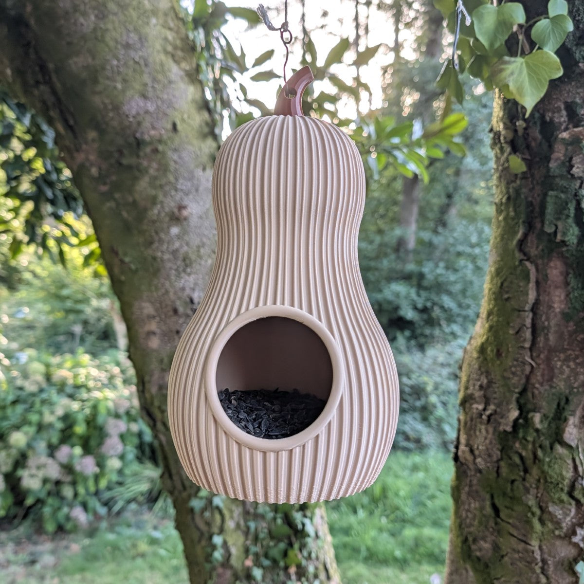 Original designer hanging bird feeder - The Butternut