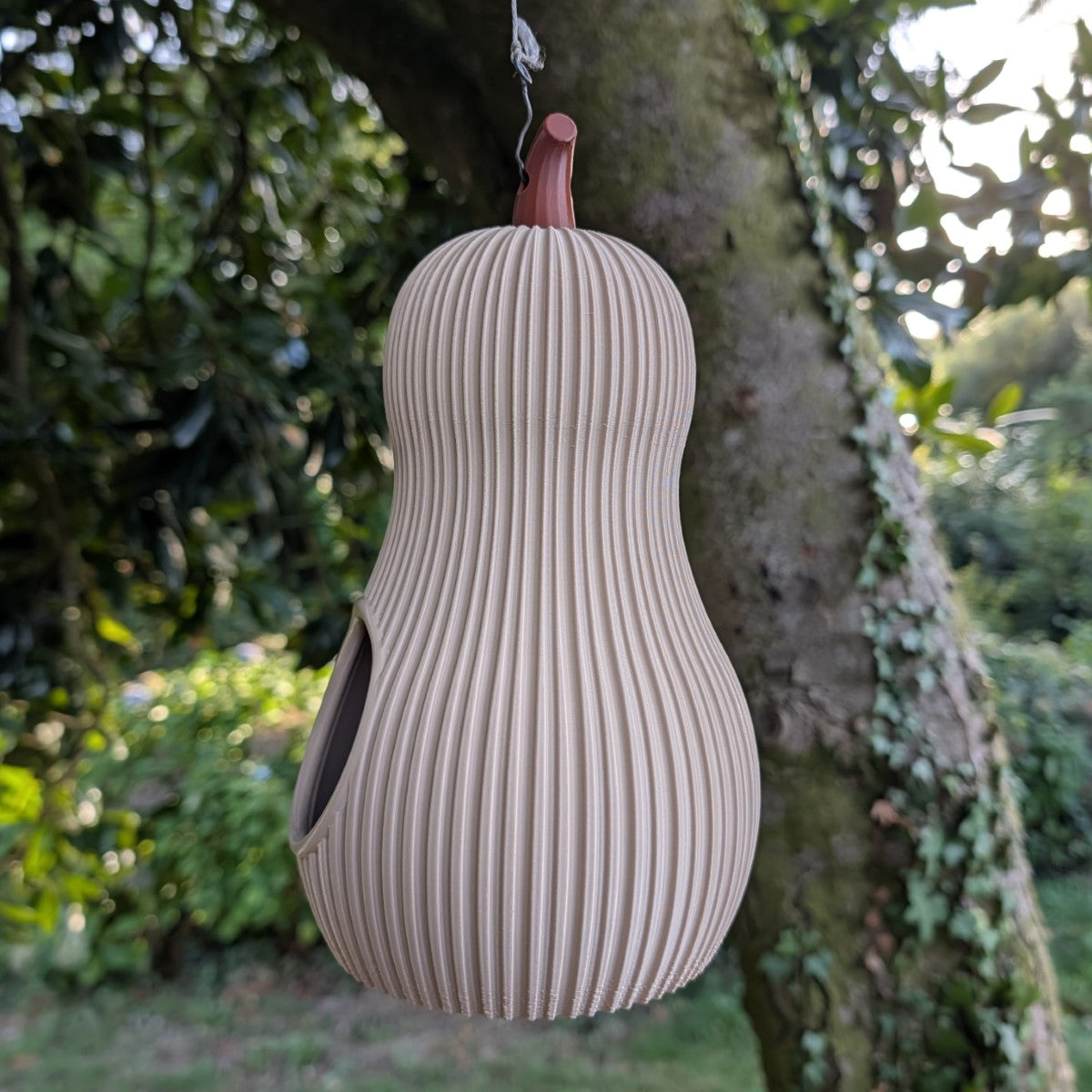 Original designer hanging bird feeder - The Butternut