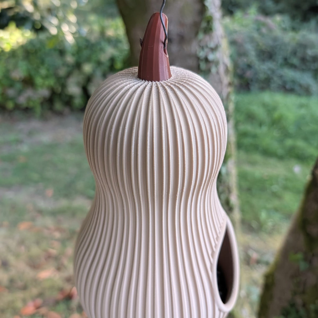 Original designer hanging bird feeder - The Butternut