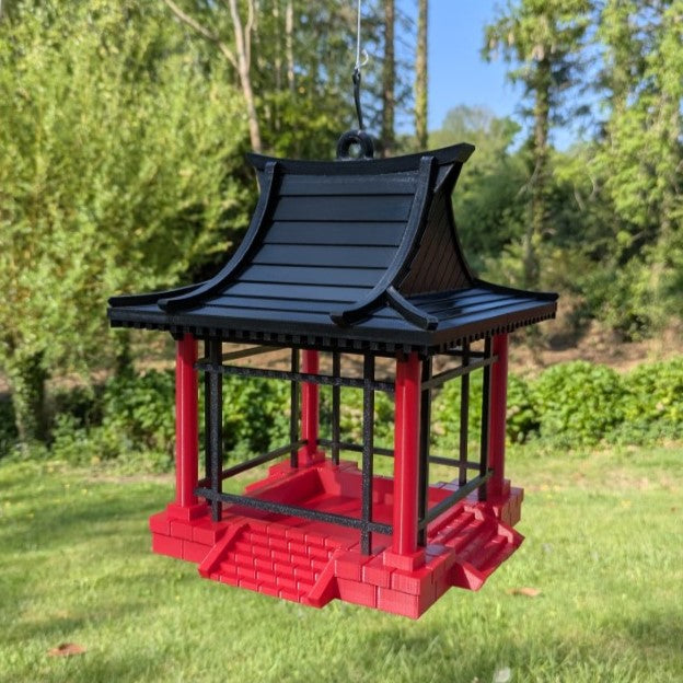 Mangeoire à oiseaux plateau modèle pagode Japonaise La Buse Qui File