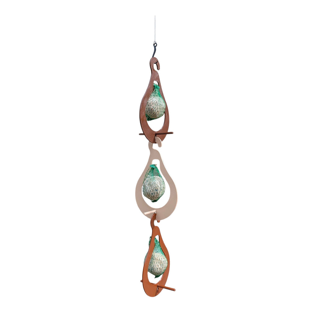 "The Pear" Feeder — Triple hanging fat ball holder