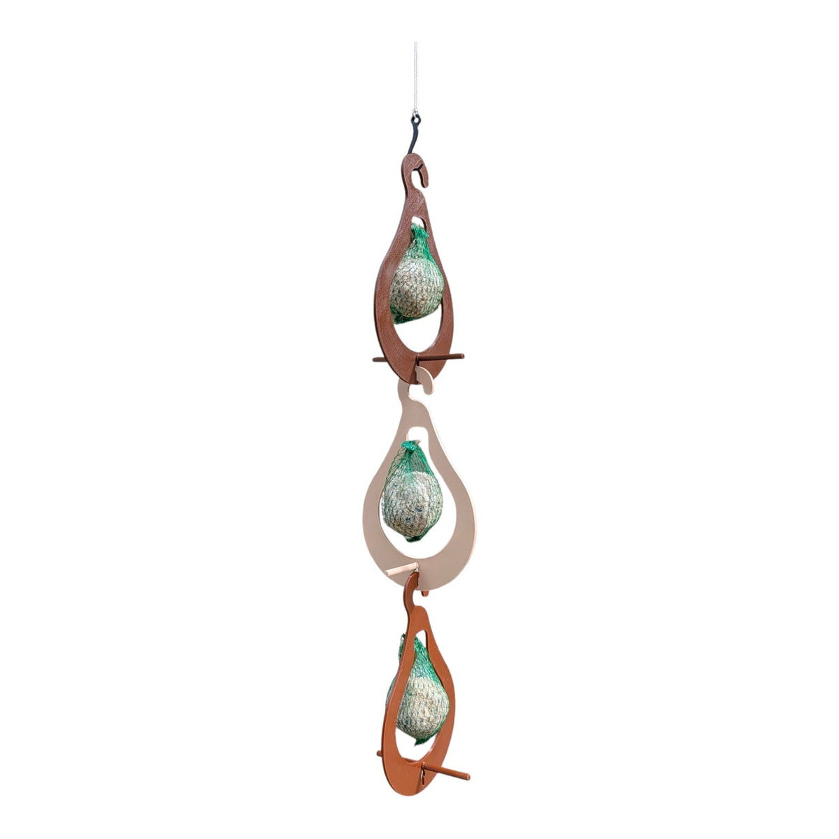 "The Pear" Feeder — Triple hanging fat ball holder