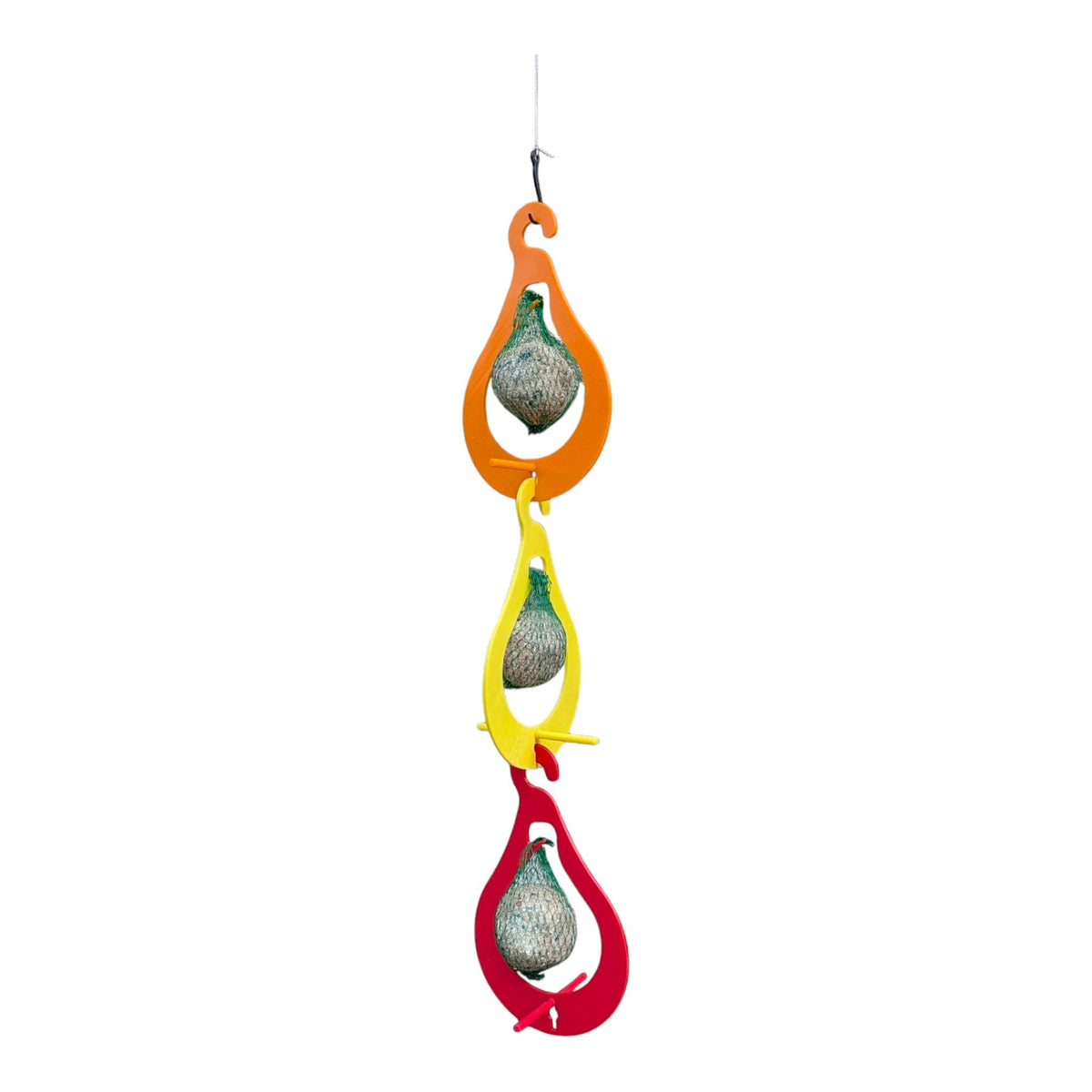 "The Pear" Feeder — Triple hanging fat ball holder