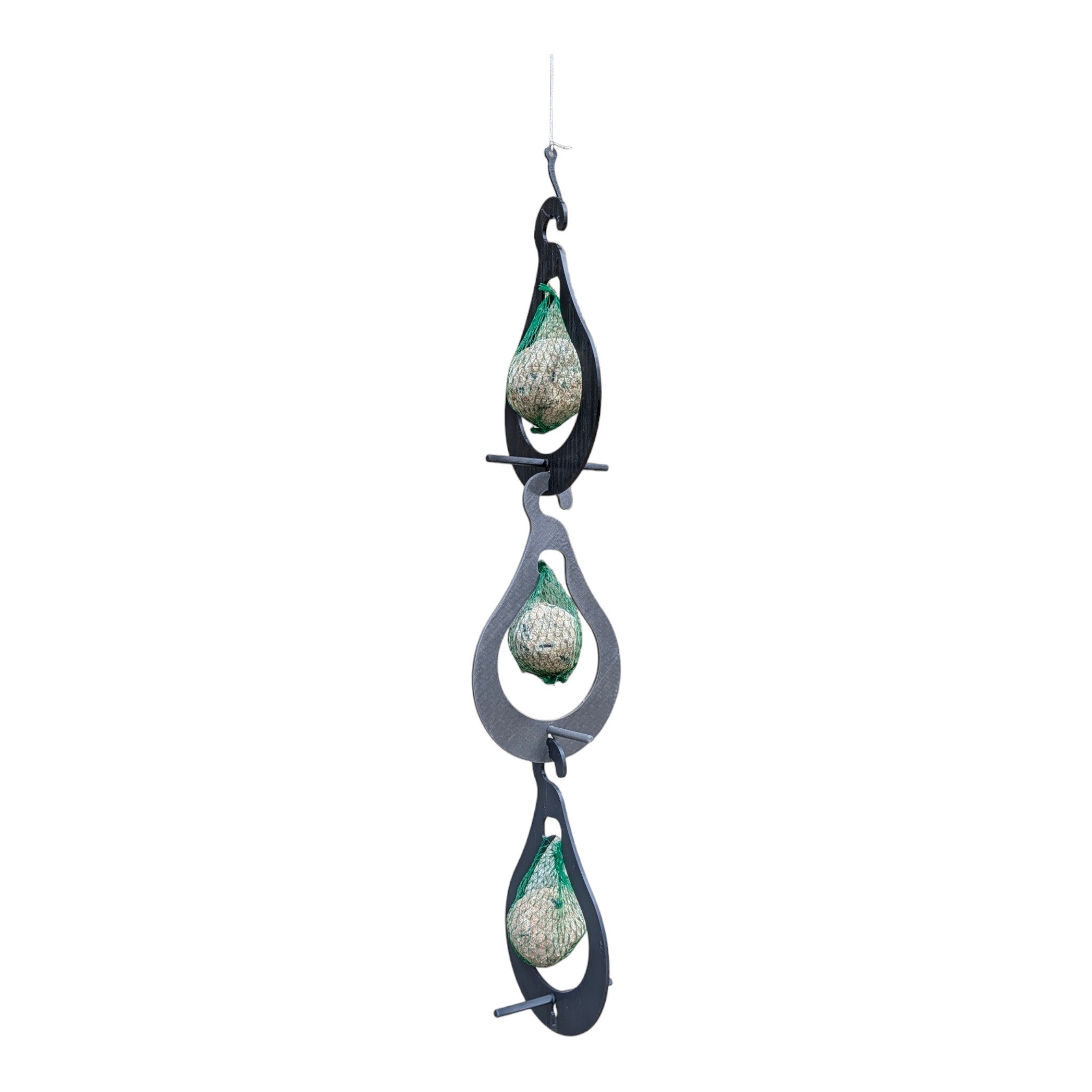 "The Pear" Feeder — Triple hanging fat ball holder