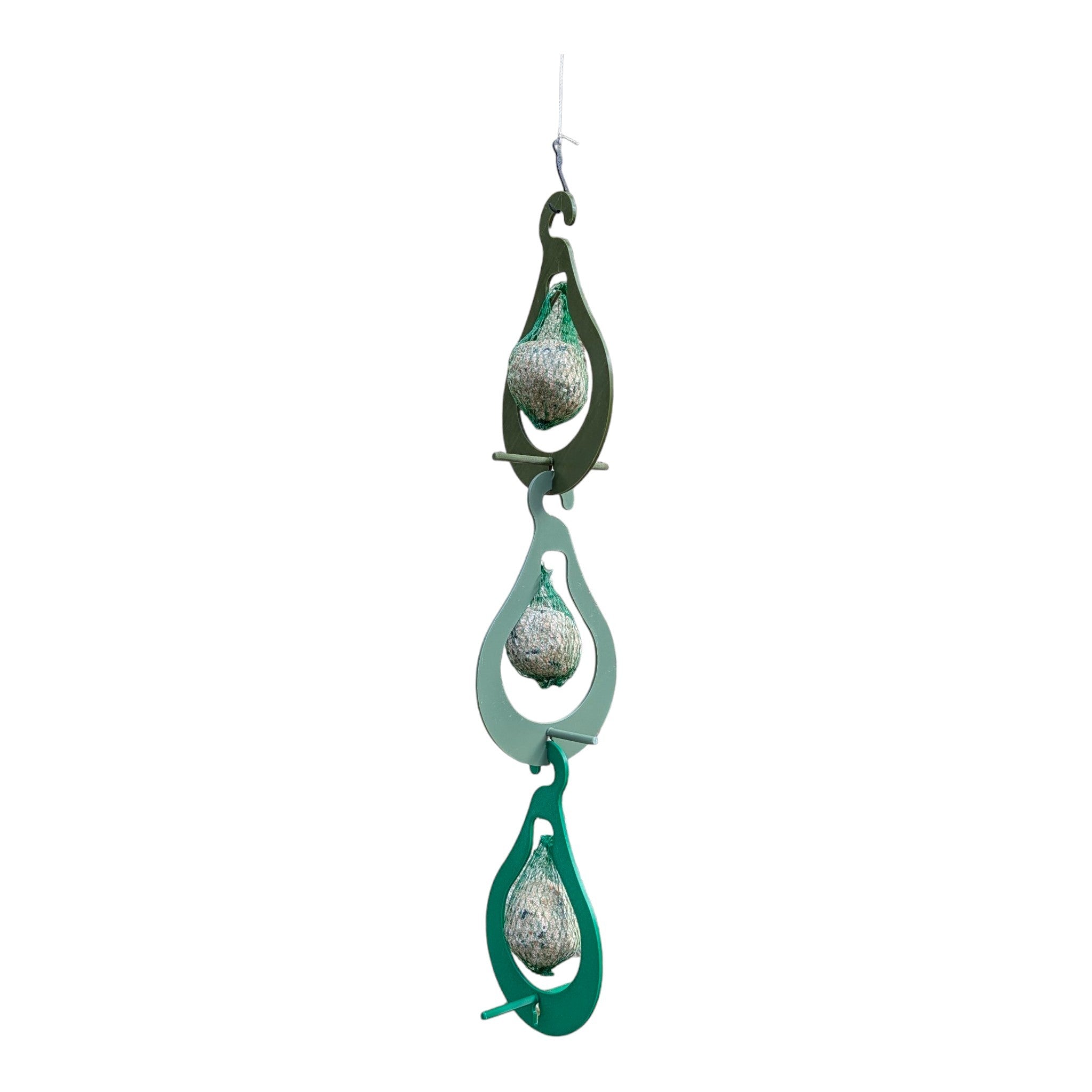 "The Pear" Feeder — Triple hanging fat ball holder