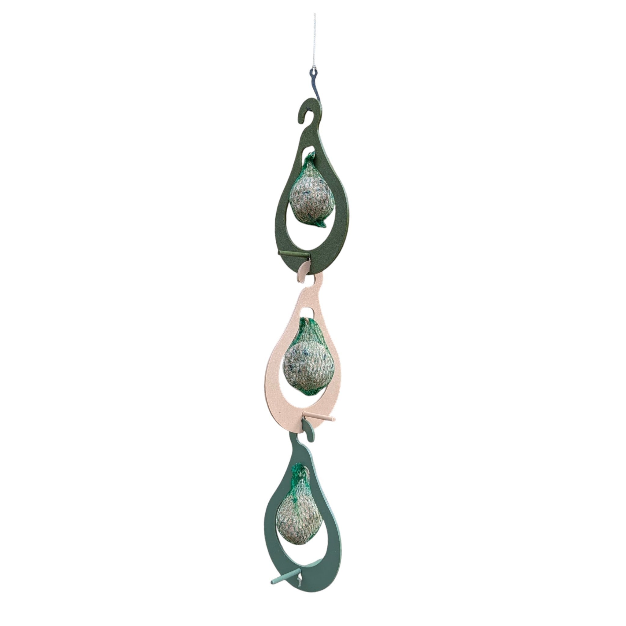 "The Pear" Feeder — Triple hanging fat ball holder