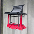 Mangeoire à oiseaux modèle pagode Japonaise pour fenêtre La Buse Qui File