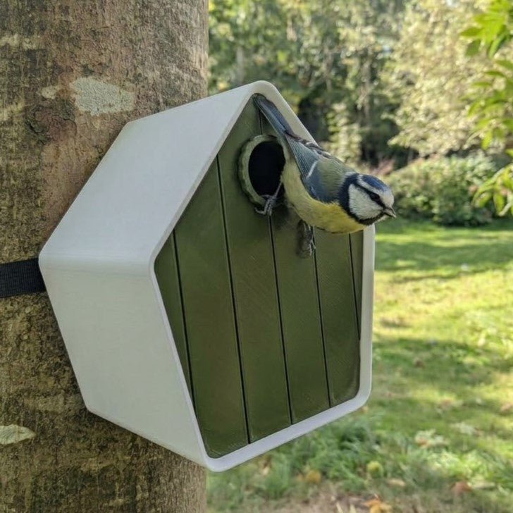 Nichoir à Oiseaux Le Pavillon avec Sangle - Conforme LPO La Buse Qui File