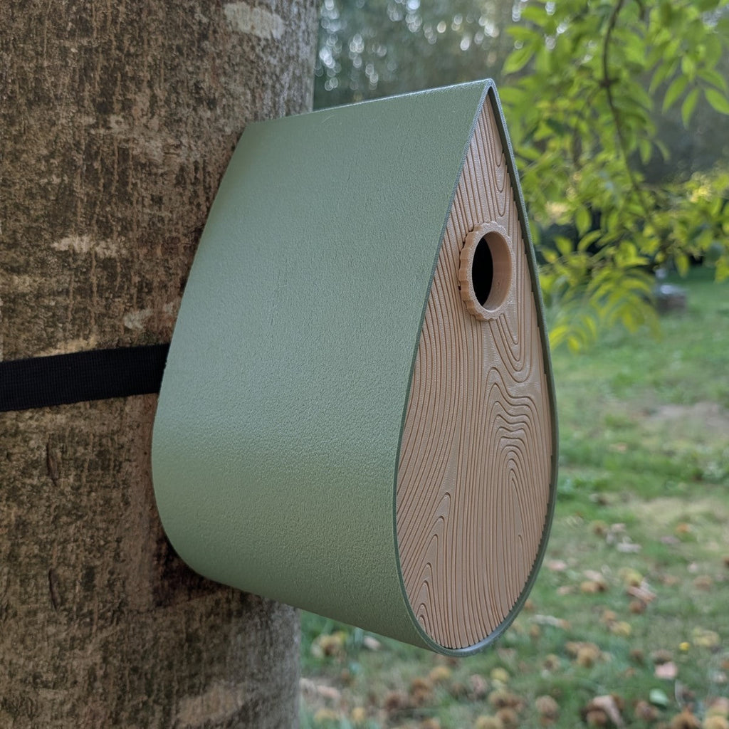 Nichoir à Oiseaux en plastique La Larme avec Sangle - Conforme LPO La Buse Qui File