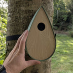 Vogelhaus zur Gurtbefestigung Modell "Die Träne"
