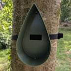 Vogelhaus zur Gurtbefestigung Modell "Die Träne"