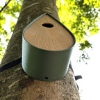 Vogelhaus zur Gurtbefestigung Modell "Die Träne"