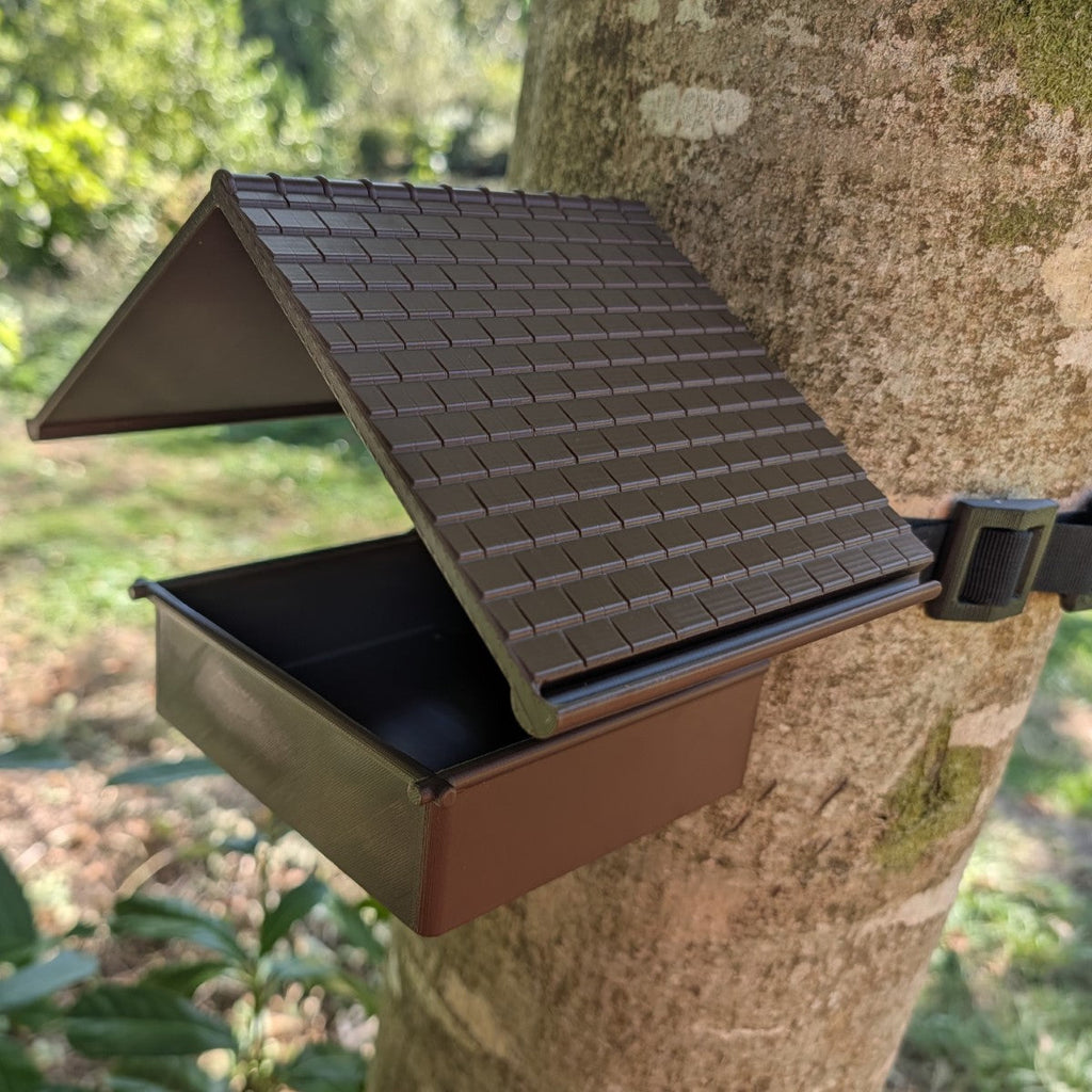 Nichoir à rouge-gorge semi ouvert modèle "La Chalet" La Buse Qui File
