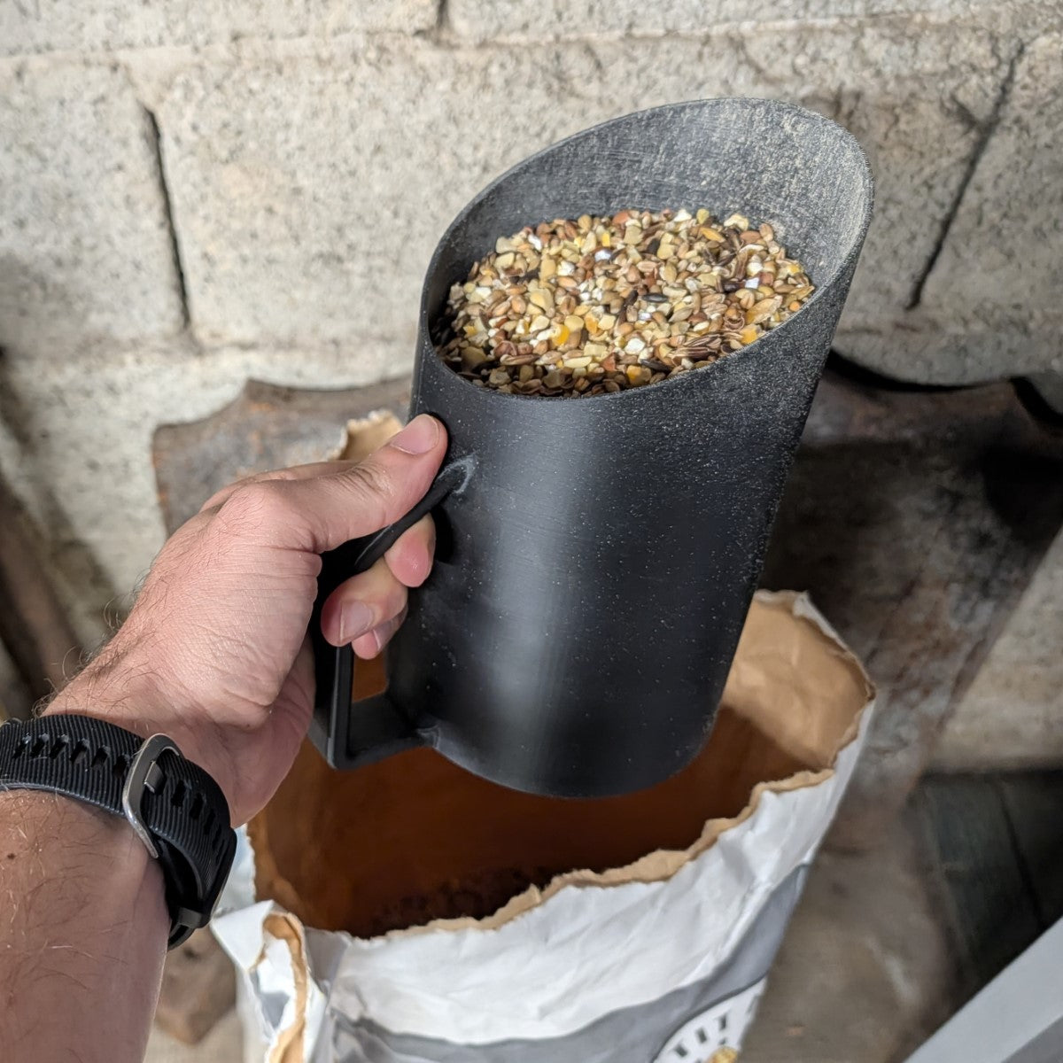 Robuste Getreideschaufel für Geflügel und Hühner — 1,8 l, 3,5 l oder 5 l