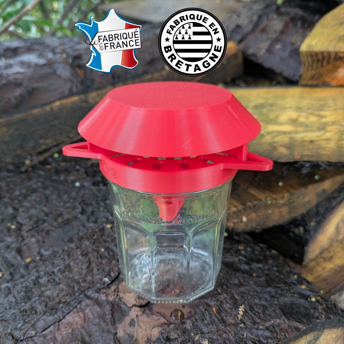 Selective Asian hornet traps for glass jars "The Funnel Trap" model