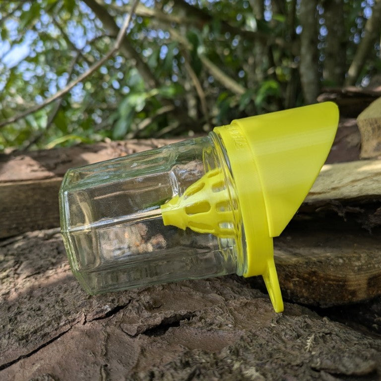 Pièges à frelons asiatique sélectif pour pot en verre modèle "La Nasse" La Buse Qui File