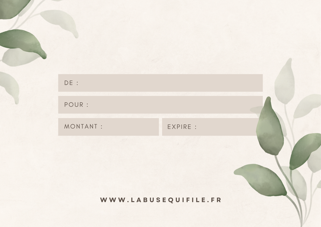 Carte Cadeau - La Buse Qui File La Buse Qui File