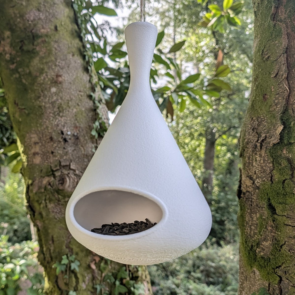 Mangeoire à oiseaux à suspendre design modèle "La Toupie" La Buse Qui File